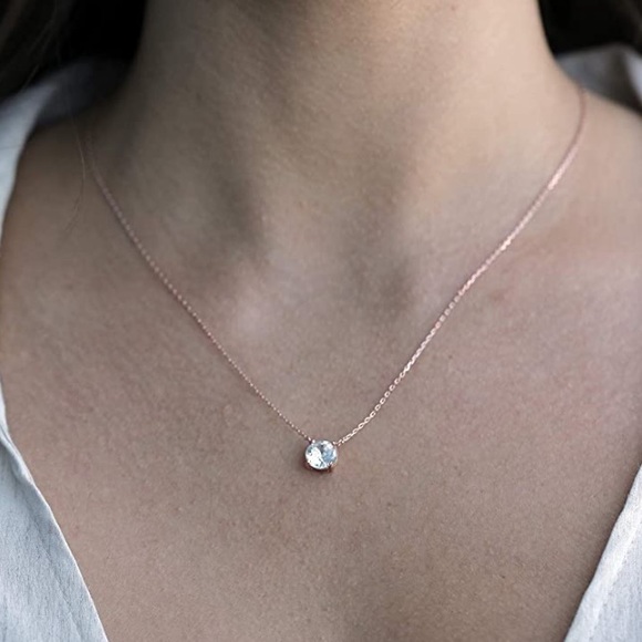 Swarovski 14k Gold Diamond Choker Necklace Women - Picture 2 of 8